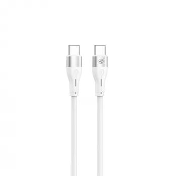 USB Type-C laidas Tellur TLL155501 1 m, PD 60W, baltas