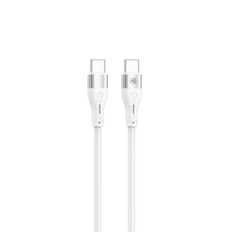 USB Type-C laidas Tellur TLL155501 1 m, PD 60W, baltas