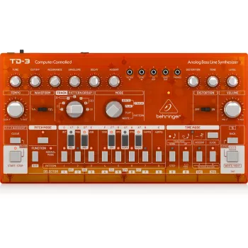 Analoginis sintezatorius Behringer TD-3-SB raudonas 9V DC