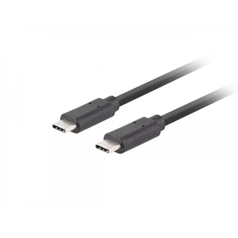USB C į C kabelis LANBERG CA-CMCM-32CU-0018-BK USB 3.2 Gen 2, 1,8 m, juodas, 100 W PD, 4K vaizdas