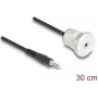 Audio kabelis DeLOCK 88188 0,3 m 3,5 mm kištukas į lizdą juoda sidabrinė