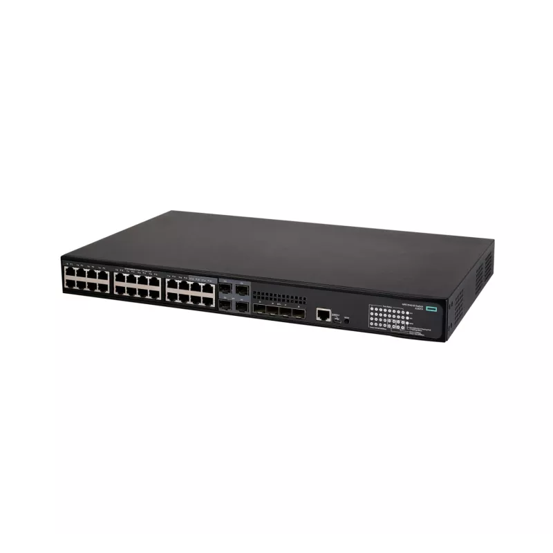 HPE - FlexNetwork 5140 24G PoE+ 4SFP+ EI - komutatorius - 3 lygmens - išmanusis - 24 x 10/100/1000 (PoE+) + 4 x kombinuotieji 10/100/1000Base-T (PoE+) / 100/1000Base-X SFP + 4 x 10 Gigabit Ethernet / 1 Gig