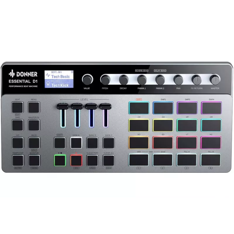 Būgnų mašina DONNER D1 16 padų USB MIDI