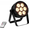 LED prožektorius EUROLITE 7C-7 Silent plonas 7W RGB — 7W RGB LED apšvietimo įrenginys