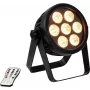 LED prožektorius EUROLITE 7C-7 Silent plonas 7W RGB — 7W RGB LED apšvietimo įrenginys