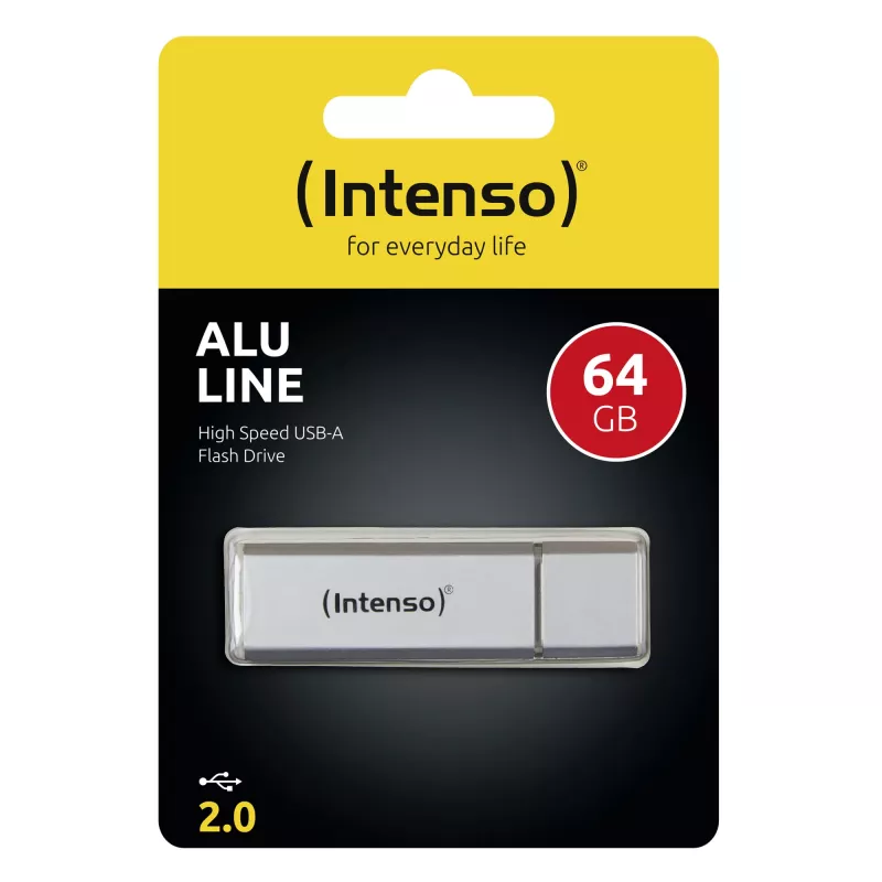 Atminties diskas Flash USB2 64GB/SIDABRINĖ 3521492 Intenso