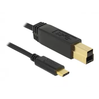 USB laidas DeLOCK 83675 USB 3.2 Gen 2 1m USB C USB B Juodas