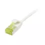 komutacinis kabelis RJ45, CAT6A 500Mhz, 1,0m, baltas, U/FTP, plonas apvalus d=3,8mm, TPE/LSZH (Superflex), AWG32, su Cat.7 neapdorotu kabeliu, Synergy 21 (S217323V3)