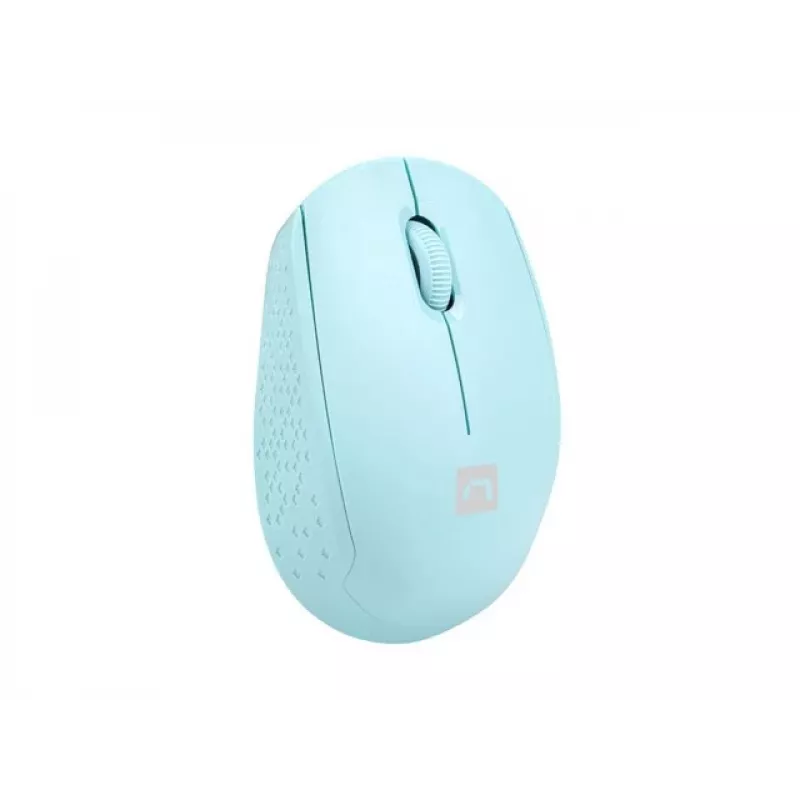Belaidė abiem rankoms tinkama pelė NATEC STORK — Bluetooth + USB Type-A, 1600 DPI, 3 mygtukai, šviesiai mėlyna