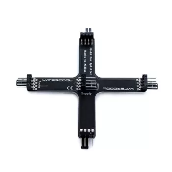 Radiatoriaus skirstytuvas Watercool MO-RA X-Splitter, skirtas Noctua NF-A20 ventiliatoriams