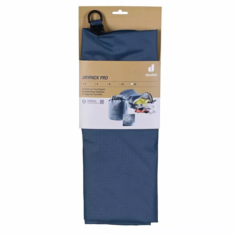 Vandeniui atsparus maišas DEUTER Drypack Pro 20 — 20 L talpa, užsukamas viršus, suvirintos siūlės