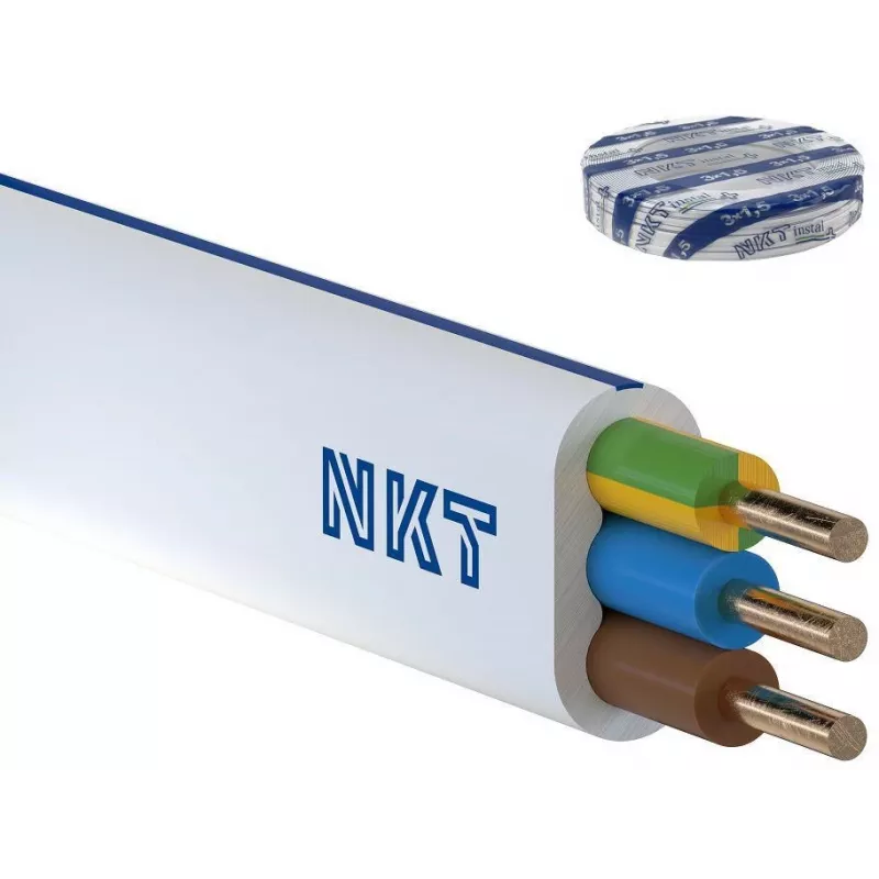 Plokščias instaliacinis kabelis OEM 172152001C0100 450/750V 3×1,5 mm²