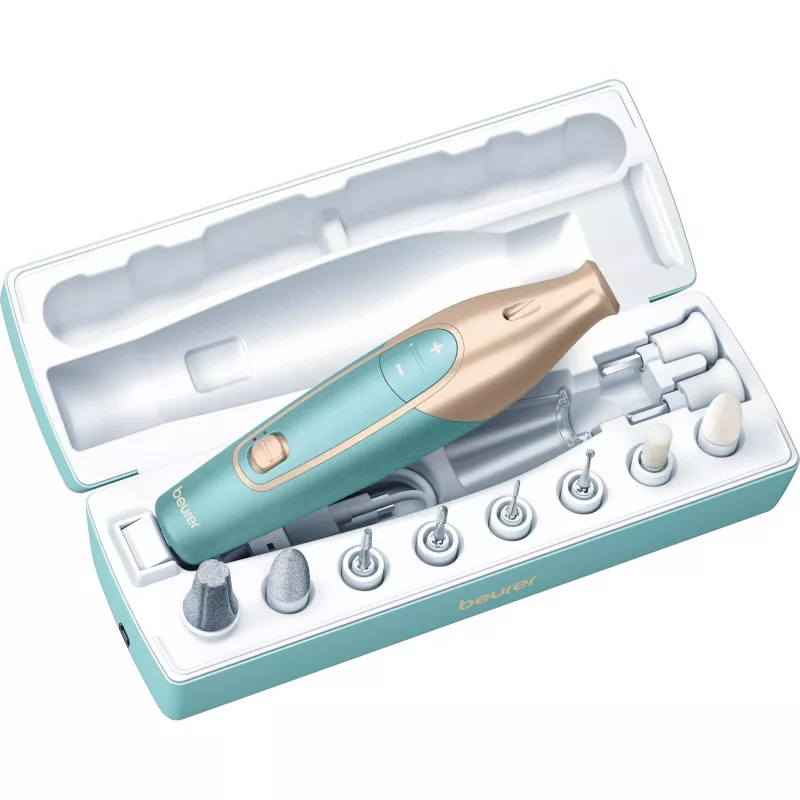 Beurer manikiūro ir pedikiūro rinkinys MP 84 turkio ir aukso spalvos (570 02)