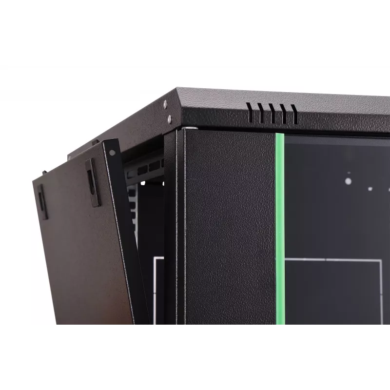 Prie sienos montuojama 19 colių stovo spinta DIGITUS Dynamic-N DN-37103 — 7U, 600x600 mm, IP20, nemontuota, juoda