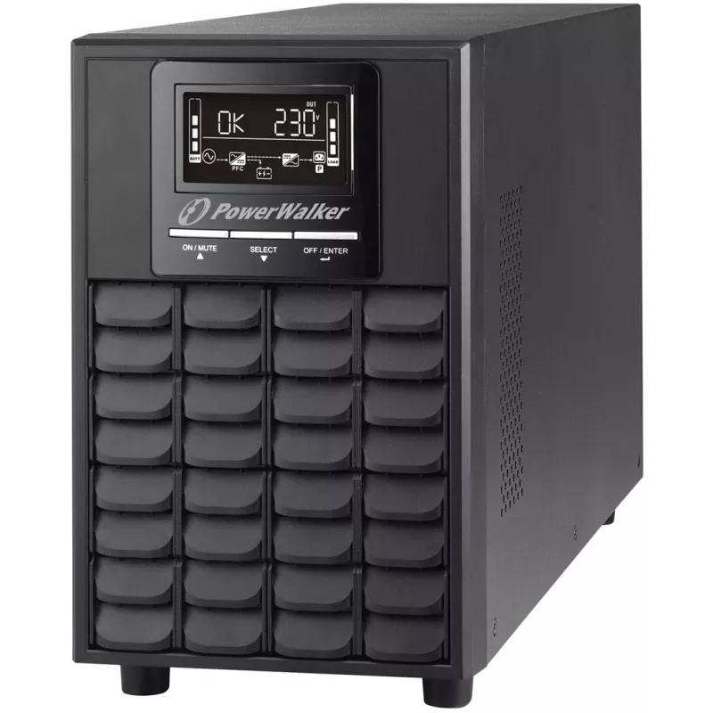 PowerWalker VFI 1500 CG PF1 dvigubos konversijos (internetinis) 1,5 kVA 1500 W 4 kintamosios srovės lizdai