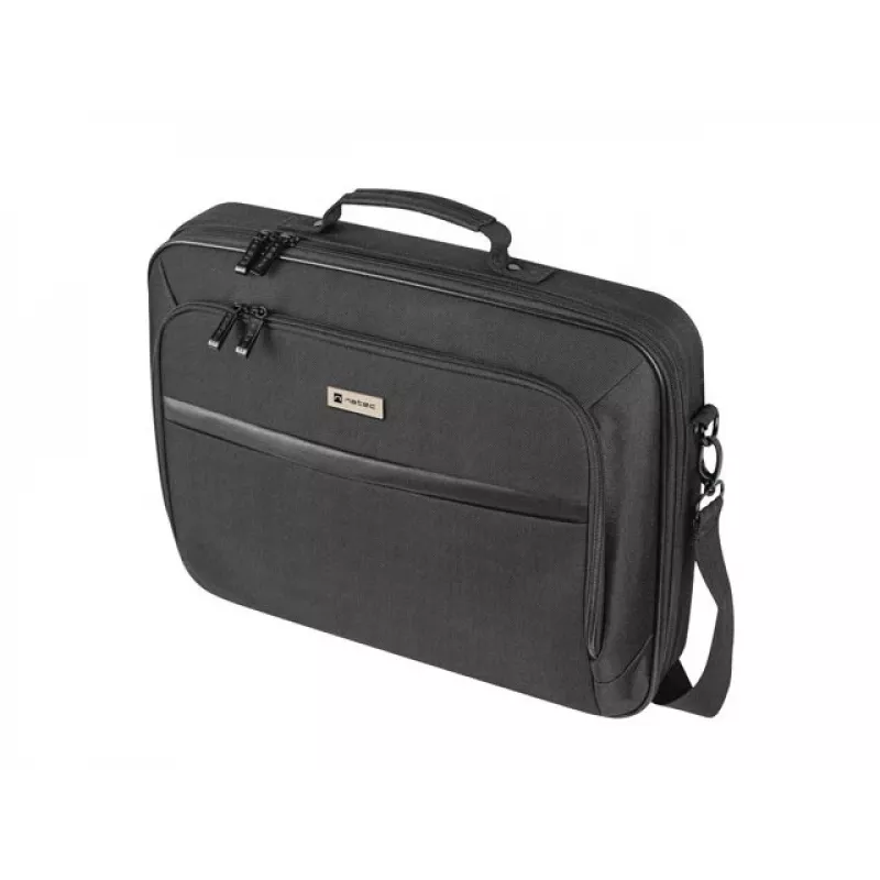 Portfelis NATEC Boxer Lite 39,6 cm (15,6 col.) – poliesteris, 2 skyriai, petnešos dirželis, 410×305×65 mm, 750 g