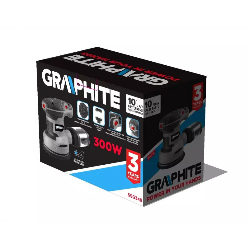 Grindų poliravimo/šlifavimo mašina Graphite 59G348