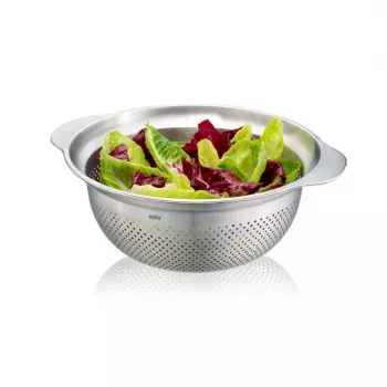 GEFU virtuvinis sietelis PREMIO G-28132, 27 cm nerūdijančio plieno tinklelis, rankinis