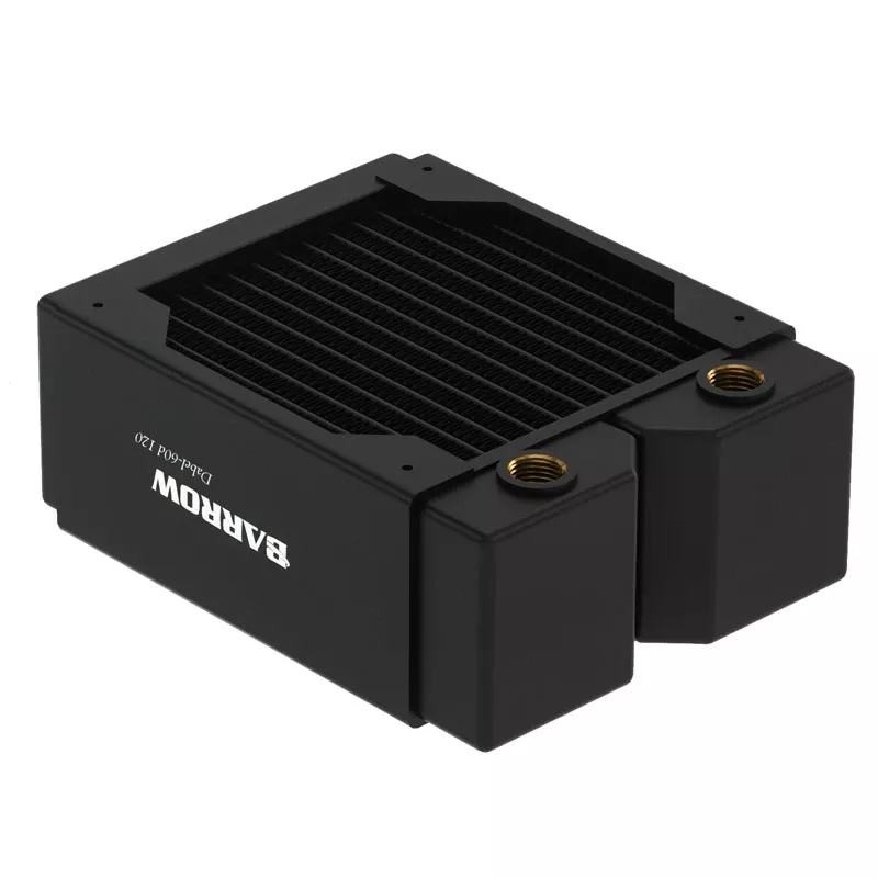 Radiatorius Hardware Labs Dabel-60d 120 mm — 120 mm storio, juodos spalvos