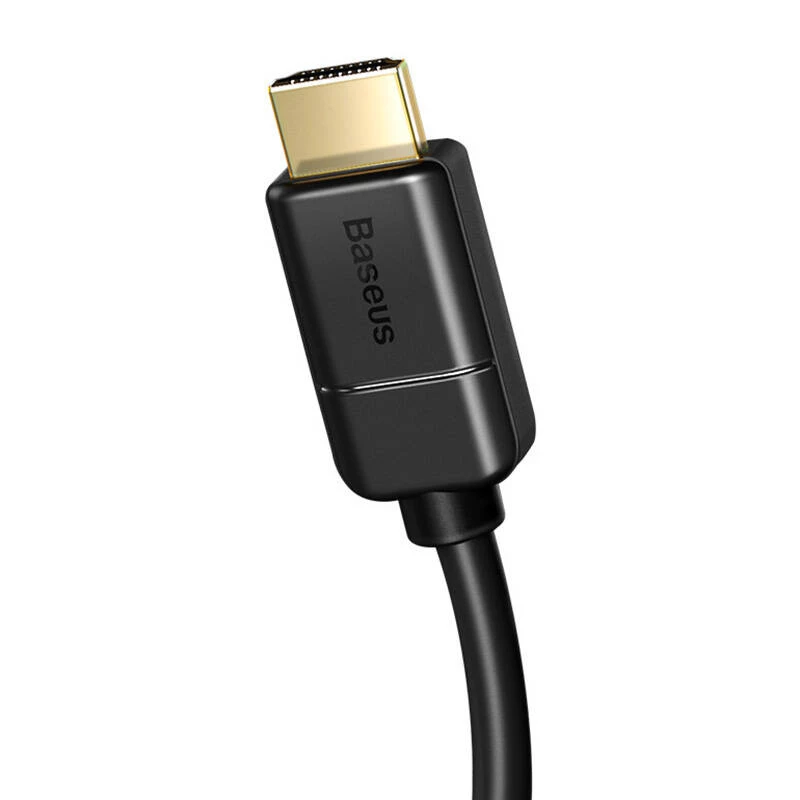 Baseus 2x HDMI 2.0 4K 30Hz laidas, 3D, HDR, 18Gbps, 8m (juodas)