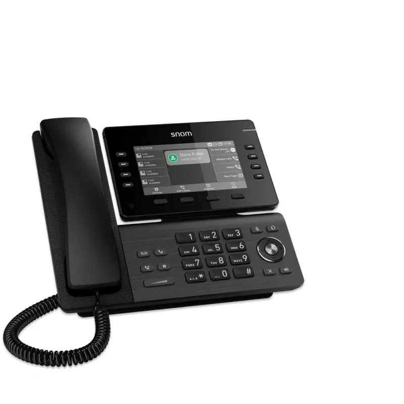 IP telefonas Snom D812 Juodas TFT 5 colių Ekranas Gigabit Ethernet