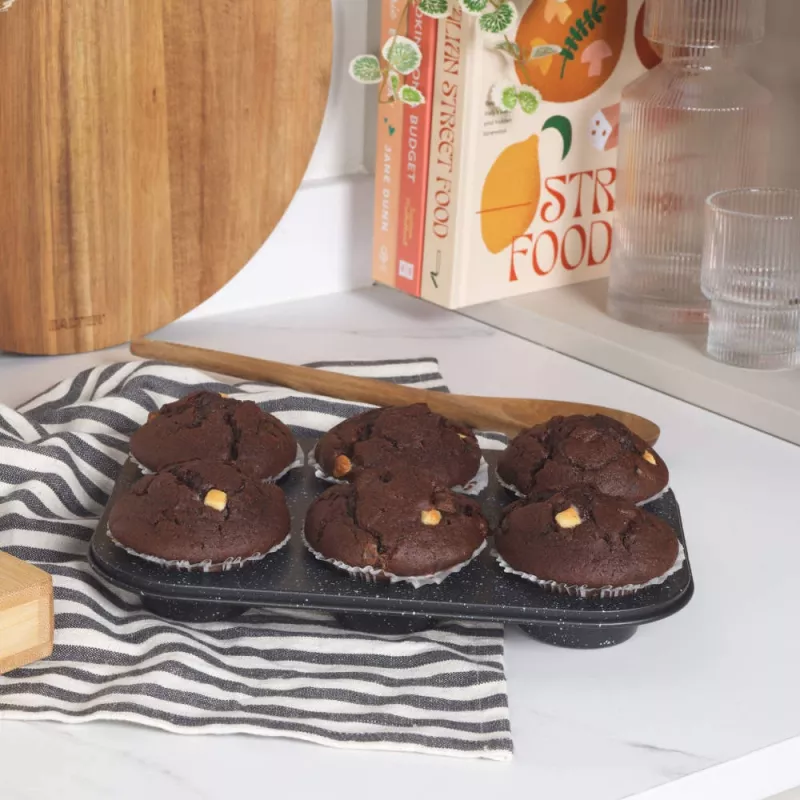Muffin keptuvė Salter BW07035BRMFOB 6 puodelių nelimpanti kepimo forma