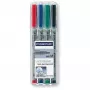 Markeris Staedtler 315 WP4 juodos mėlynos žalios raudonos spalvos