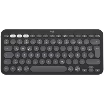 Logitech Pebble Keys 2 K380s – klaviatūra – belaidė – Bluetooth LE – QWERTZ – vokiečių – Tonal Graphite (920-011795)