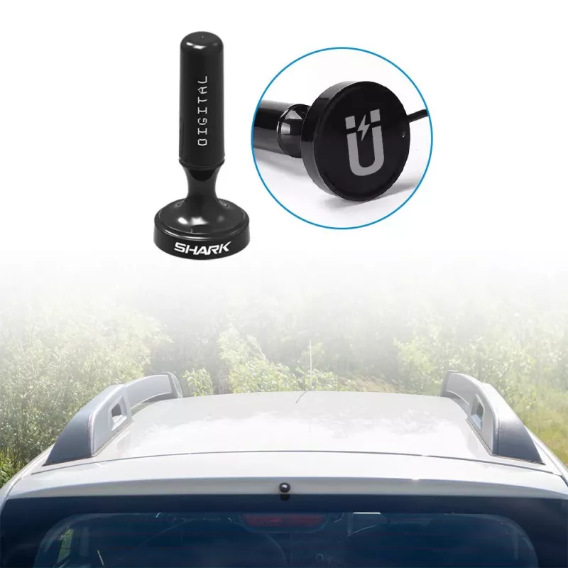 Automobilinė DVB-T antena Shark SHA301CAR su aktyviu stiprintuvu transporto priemonės TV priėmimui