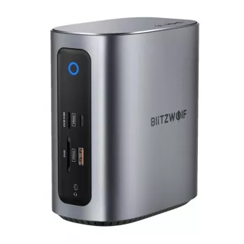 Dokų stotelė BlitzWolf BW-TH15 17in1 — 2x HDMI, DisplayPort, 4x USB-C
