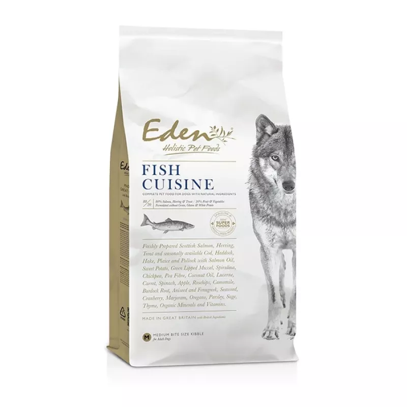 EDEN 80/20 Fish Cuisine Medium & Large - sausas šunų ėdalas - 2 kg