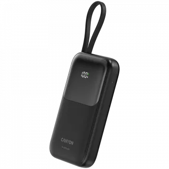OnPower 101 build-in kabelis 10000 mAh PD22.5W Juoda