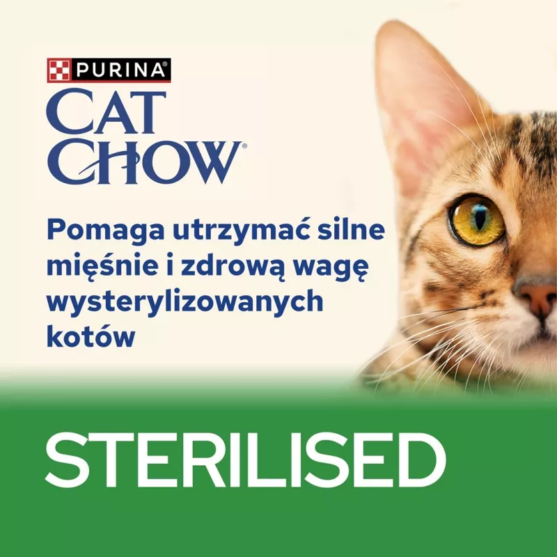 PURINA Cat Chow Sterilised Gig vištiena su baklažanu - drėgnas kačių maistas 85 g