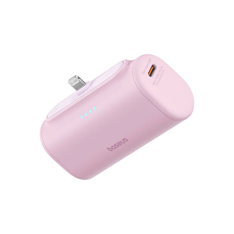 Išorinė baterija Baseus Compact IP 5000mAh 20W (rožinė)
