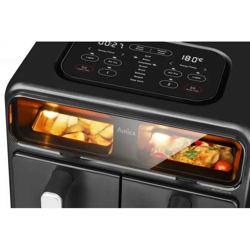 Oro gruzdintuvė AMICA AFM7020 juoda — 700 W galia, 3,5 l talpa