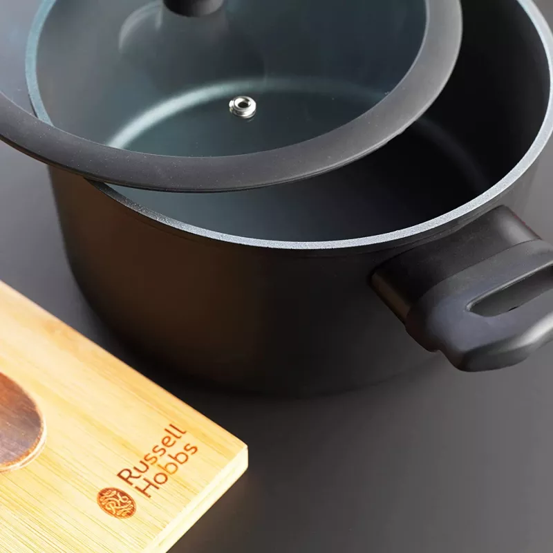 Puodas Russell Hobbs RH01863EU7 20 cm Crystaltech virtuvės indai nerūdijantis plienas stiklinis dangtis