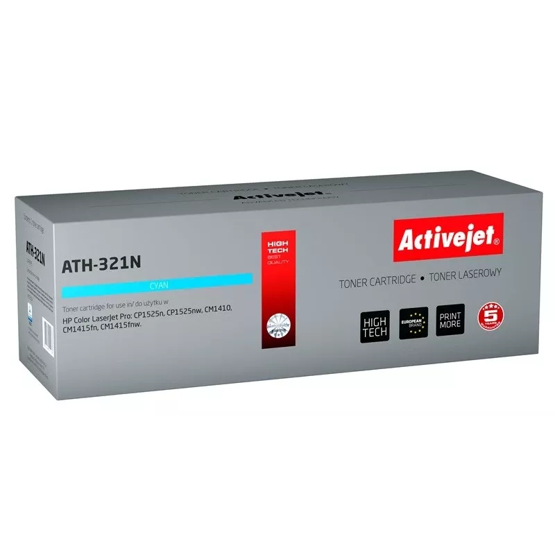 Activejet ATH-321N Toneris (pakaitalas HP 128A CE321A; Supreme; 1300 puslapių; žydras)