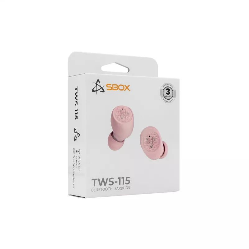 Ausinės SBOX EB-TWS115 Pink
