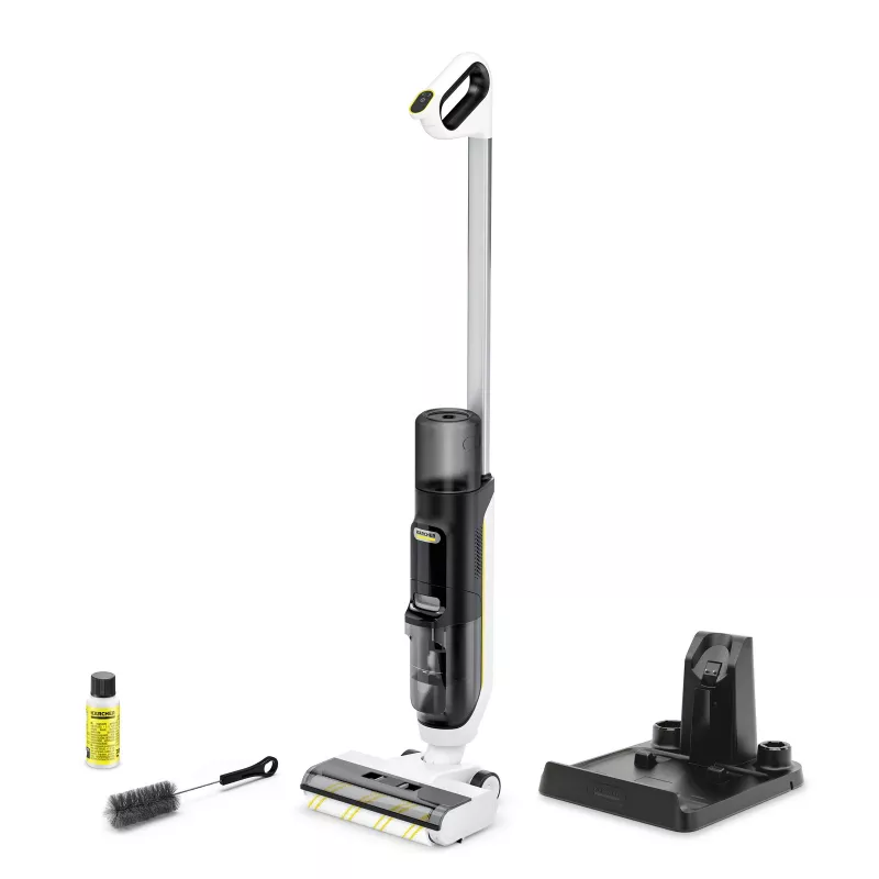 Trijų viename grindų valytuvas Karcher FCV 3 1.056-122.0 — sausam ir šlapiam valymui, 160 W, baltas
