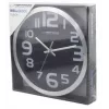 Sieninis laikrodis Esperanza EHC013K Zurich Juoda Quartz Oval 25 cm, aliuminio rėmas, 4 cm storio
