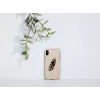 man and wood telefono dėklas, skirtas iPhone X/XS — Indian Juoda apsauginis dangtelis