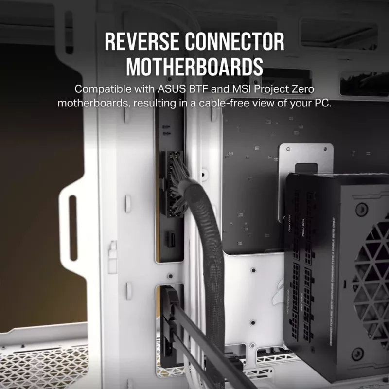 Corsair 2500D AIRFLOW Micro ATX dviejų kamerų PC korpusas – baltas CC-9011264-WW