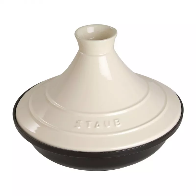 Tajine Staub indas - 28 cm, Smėlio-juoda
