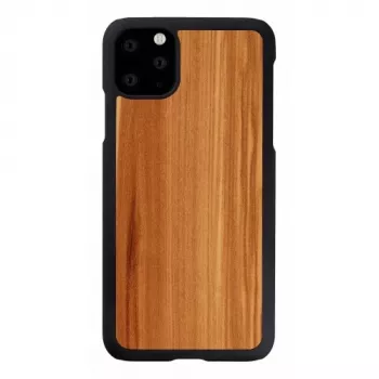 Išmaniojo telefono dėklas „Man and Wood“ skirtas „iPhone 11 Pro Max“ – kapučino juodos spalvos apdaila