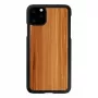 Išmaniojo telefono dėklas „Man and Wood“ skirtas „iPhone 11 Pro Max“ – kapučino juodos spalvos apdaila