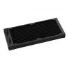 All-in-one skystas aušintuvas DeepCool LS520S — 120 mm ventiliatoriai, 500–2250 aps./min., juodas, palaiko LGA1700/AM5/TR4