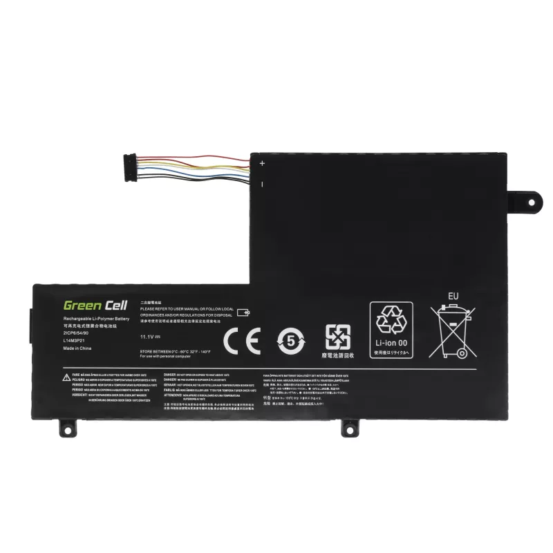 Baterija Green Cell LE124, skirta Lenovo Yoga 500-14IBD 500-14ISK 500-15IBD 500-15ISK