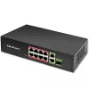 Ethernet komutatorius QOLTEC 52297 PoE RJ45 su PoE aukštyniniu ir SFP prievadu