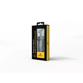 USB-A – Lightning laidas Gembird CC-USB2S-AM8PM-1.5M-BK — USB 2.0, 1,5 m