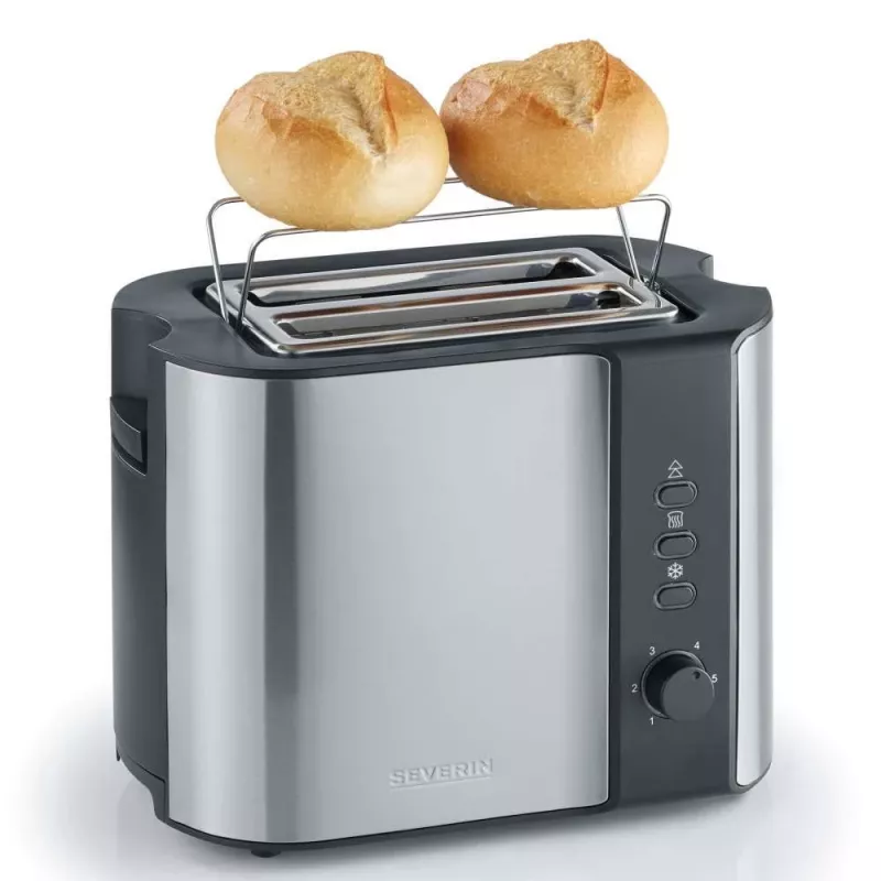 Severin 2589 2 riekelėms 800 W Juoda, nerūdijantis plienas